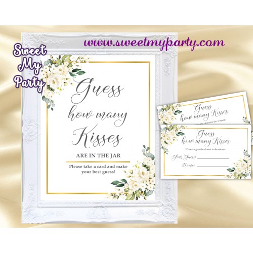 Ivory Roses How Many Kisses game,Cream roses How Many Kisses game,(123)